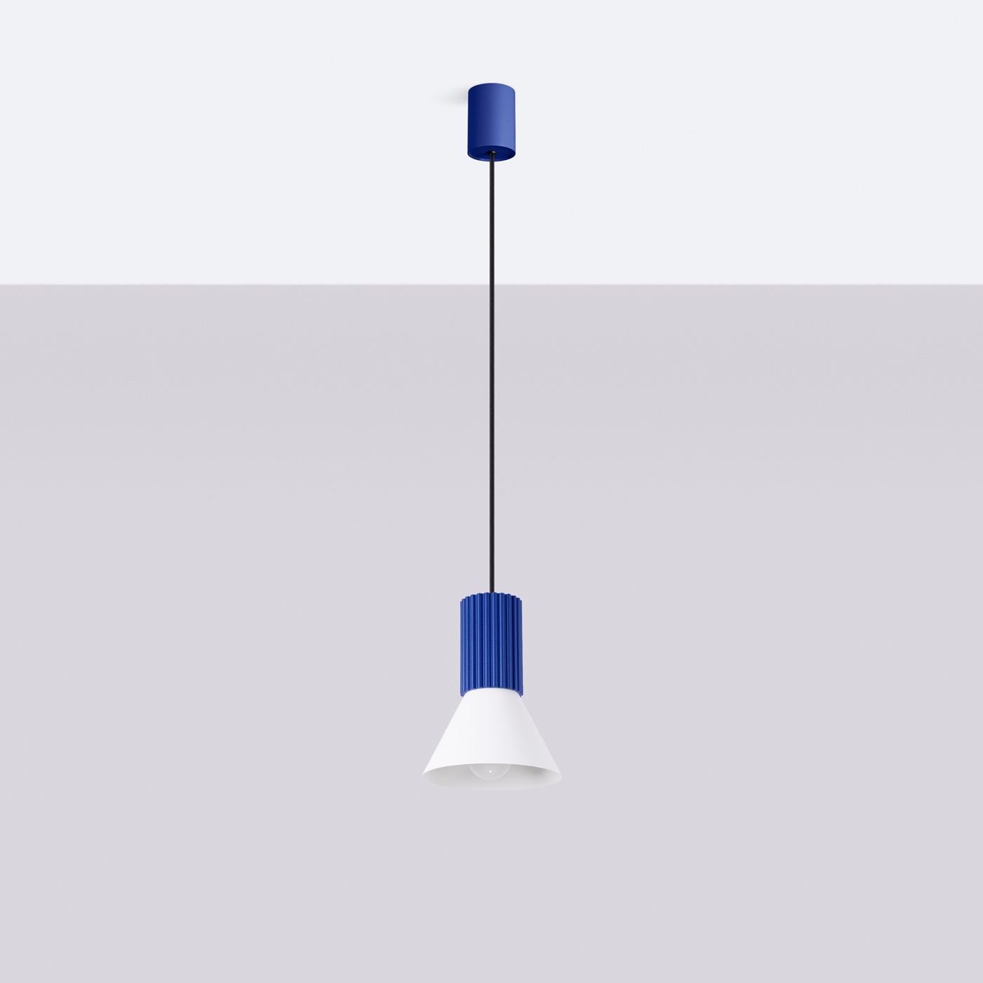 Lampa wisząca ESTRIA 1 biała/ultramaryna SL.1874 - Sollux Lighting - obrazek 4