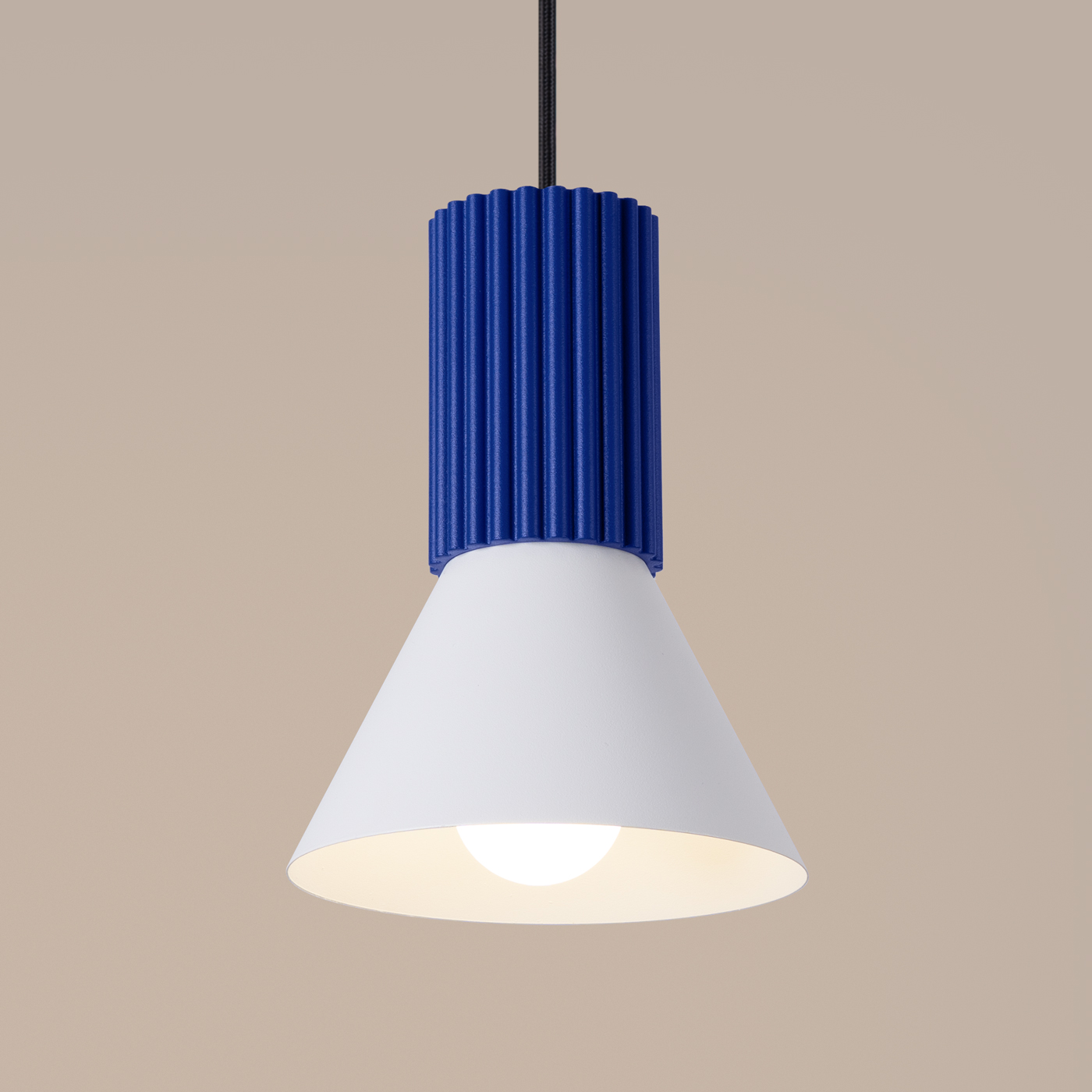 Lampa wisząca ESTRIA 1 biała/ultramaryna SL.1874 - Sollux Lighting - obrazek 6