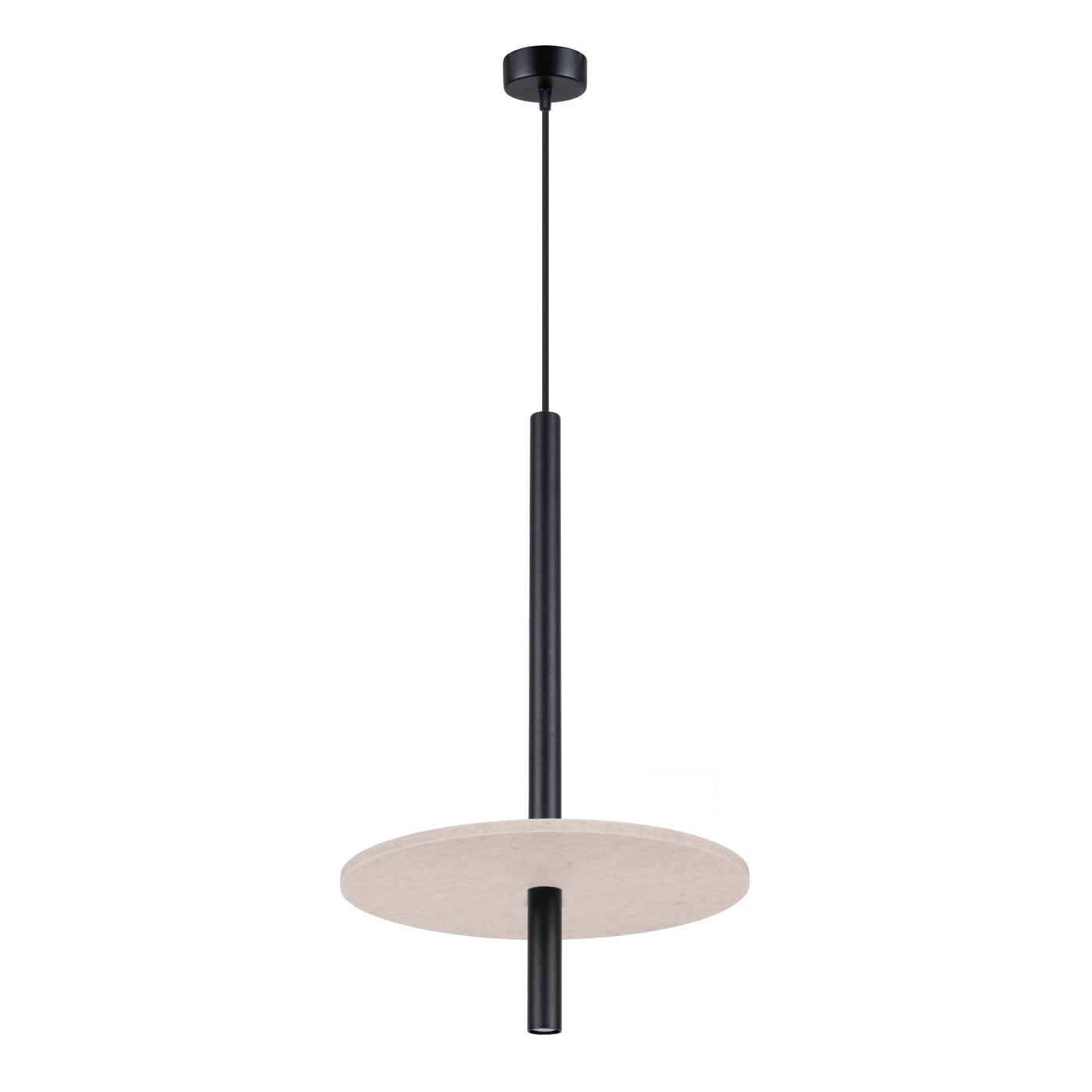 Lampa wisząca FELTRO 1 czarna/beżowa SL.1879 - Sollux Lighting - obrazek 3