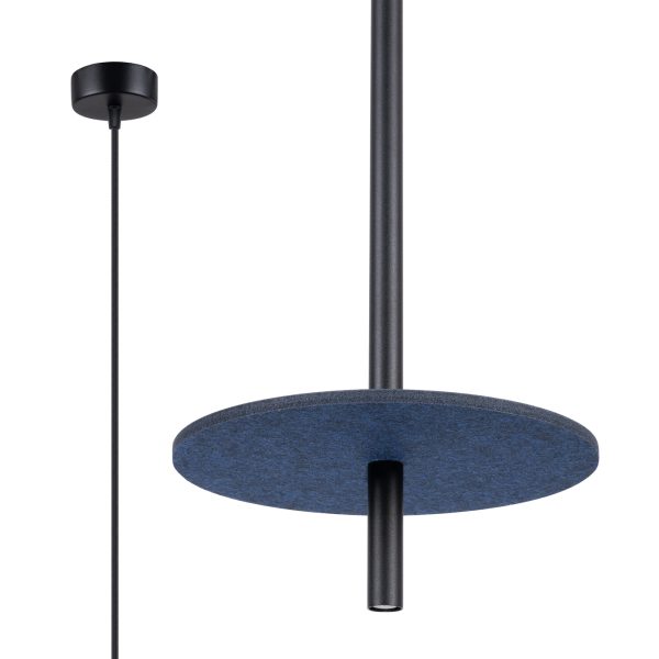 Lampa wisząca FELTRO 1 czarna/granatowa SL.1881 - Sollux Lighting