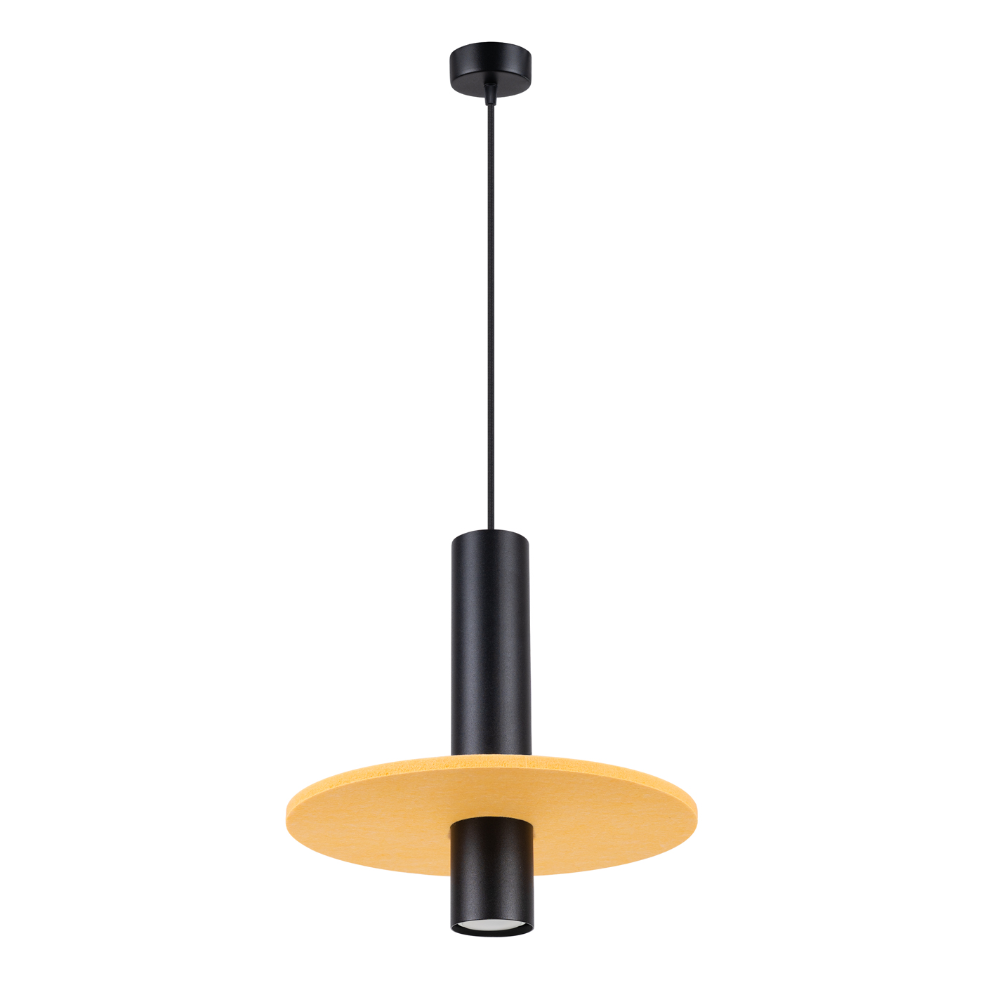 Lampa wisząca PELTA 1 czarna/żółta SL.1883 - Sollux Lighting - obrazek 3