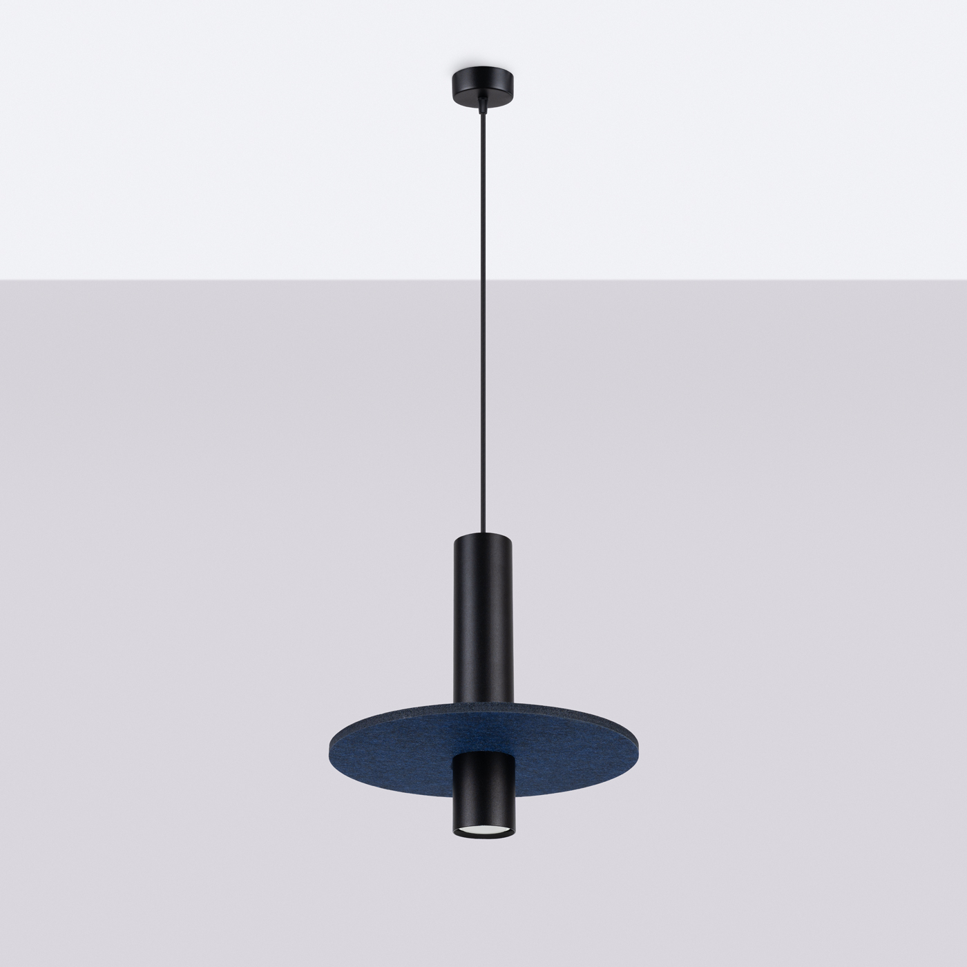 Lampa wisząca PELTA 1 czarna/granatowa SL.1884 - Sollux Lighting - obrazek 4