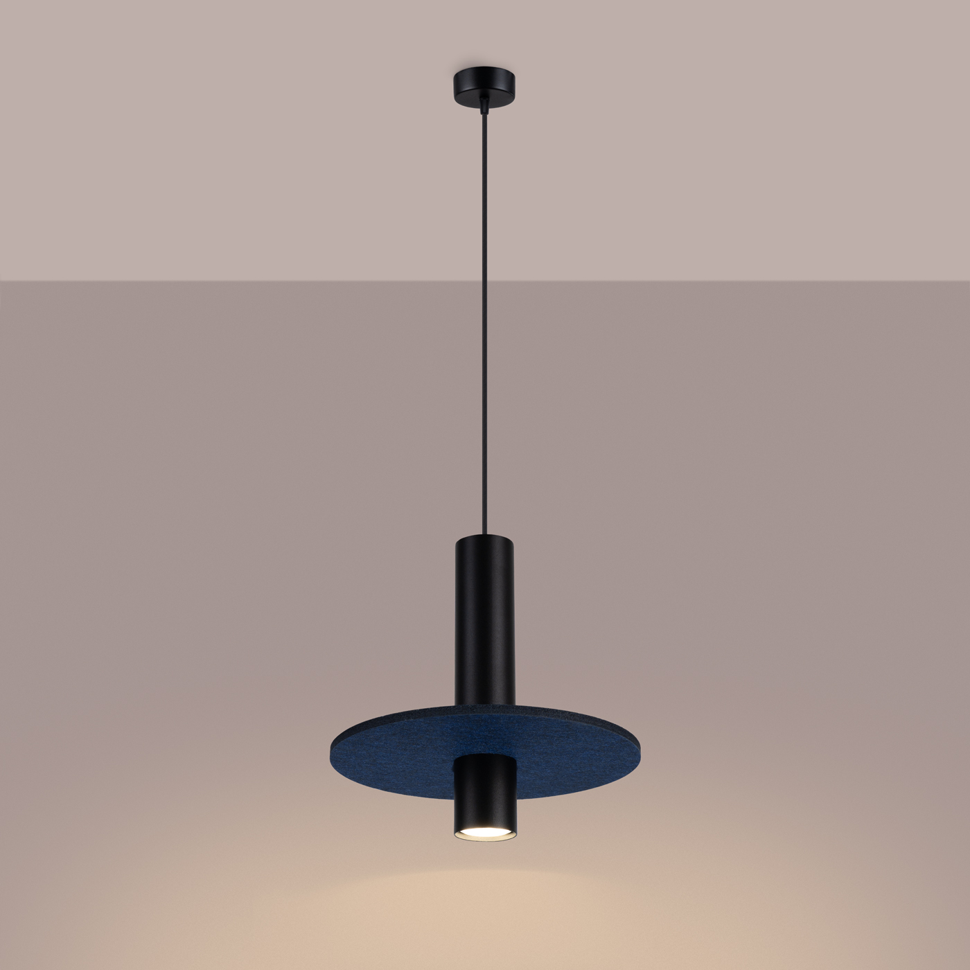 Lampa wisząca PELTA 1 czarna/granatowa SL.1884 - Sollux Lighting - obrazek 5