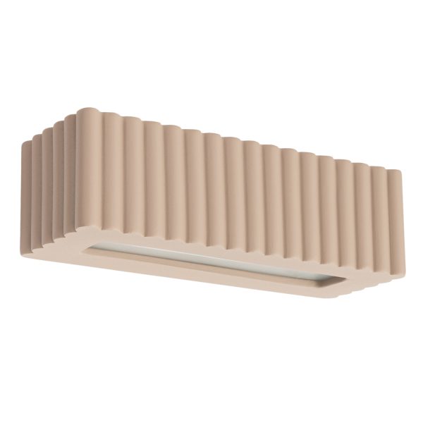 Kinkiet ceramiczny RIGATA taupe SL.1887 - Sollux Lighting