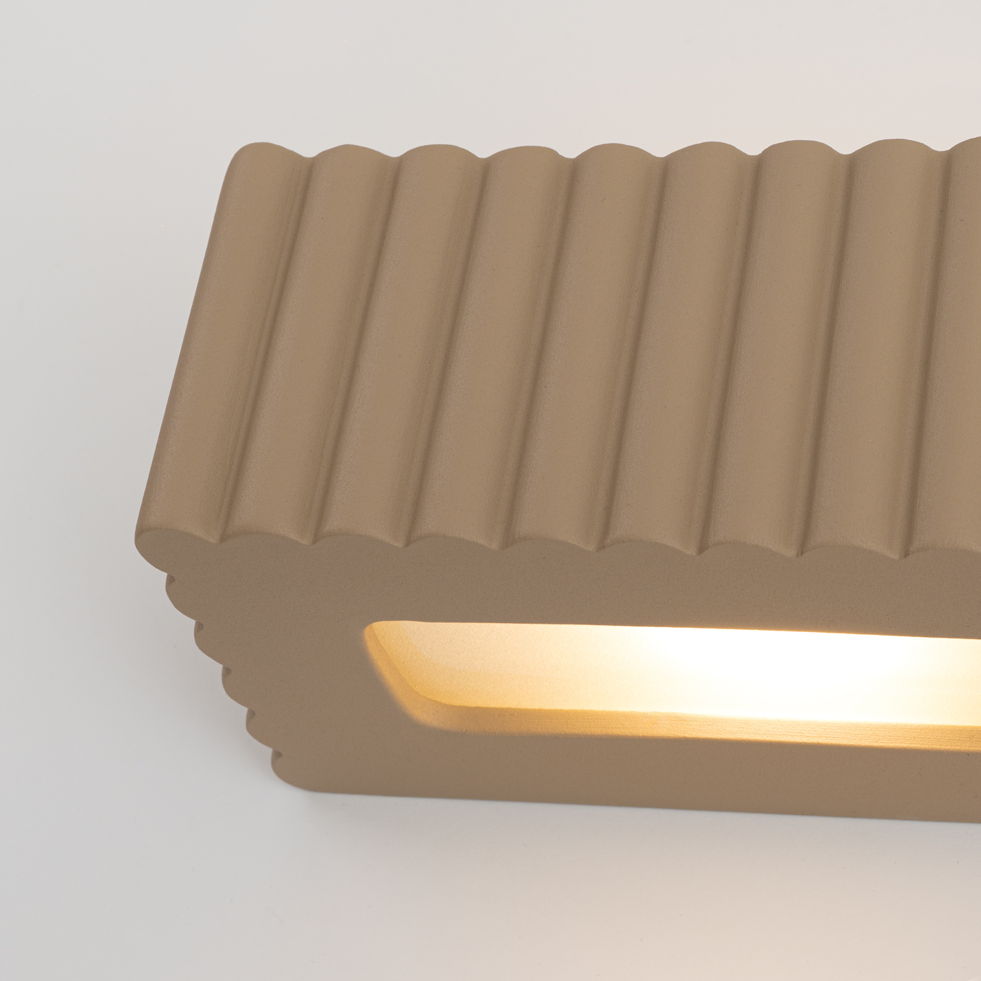 Kinkiet ceramiczny RIGATA taupe SL.1887 - Sollux Lighting - obrazek 4