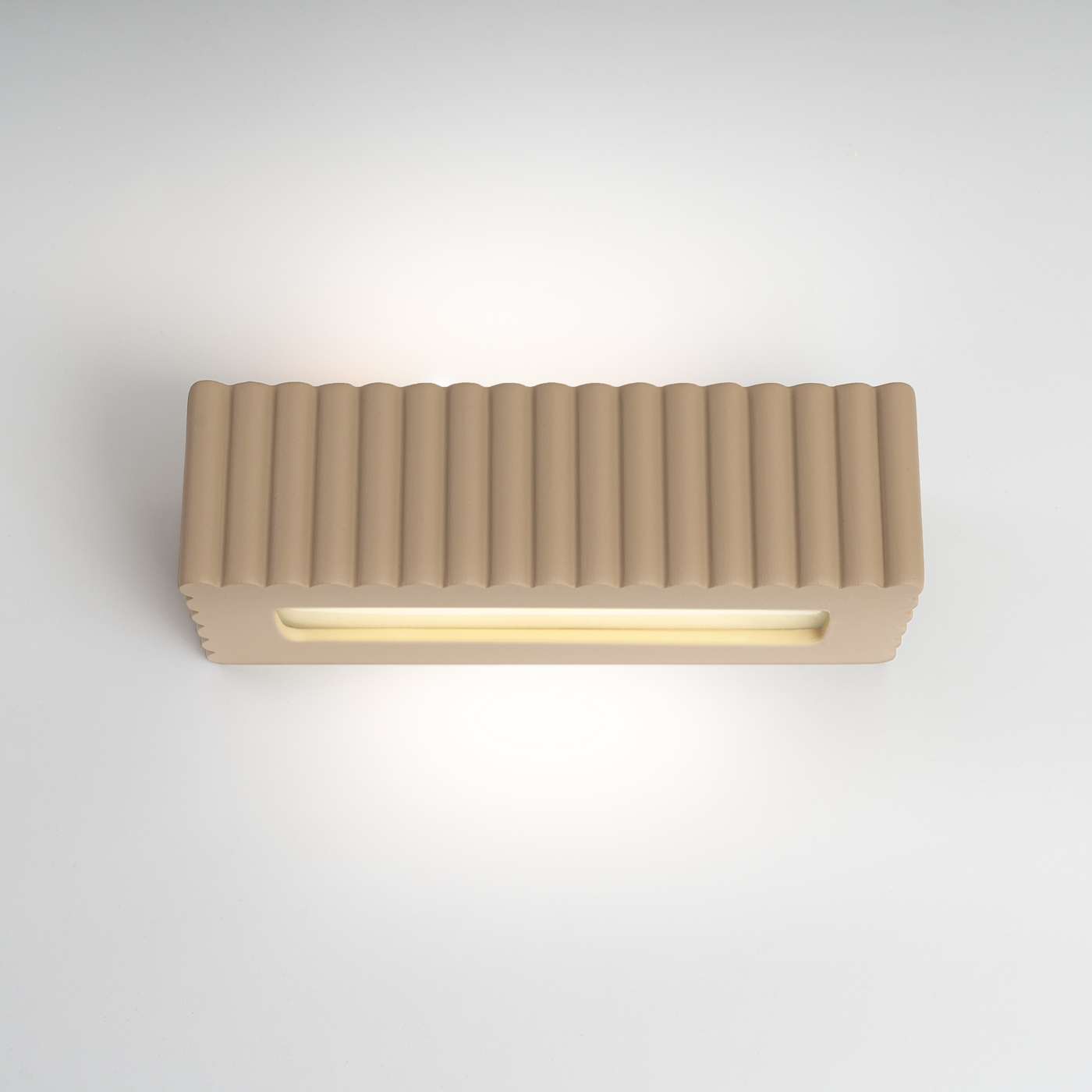 Kinkiet ceramiczny RIGATA taupe SL.1887 - Sollux Lighting - obrazek 6