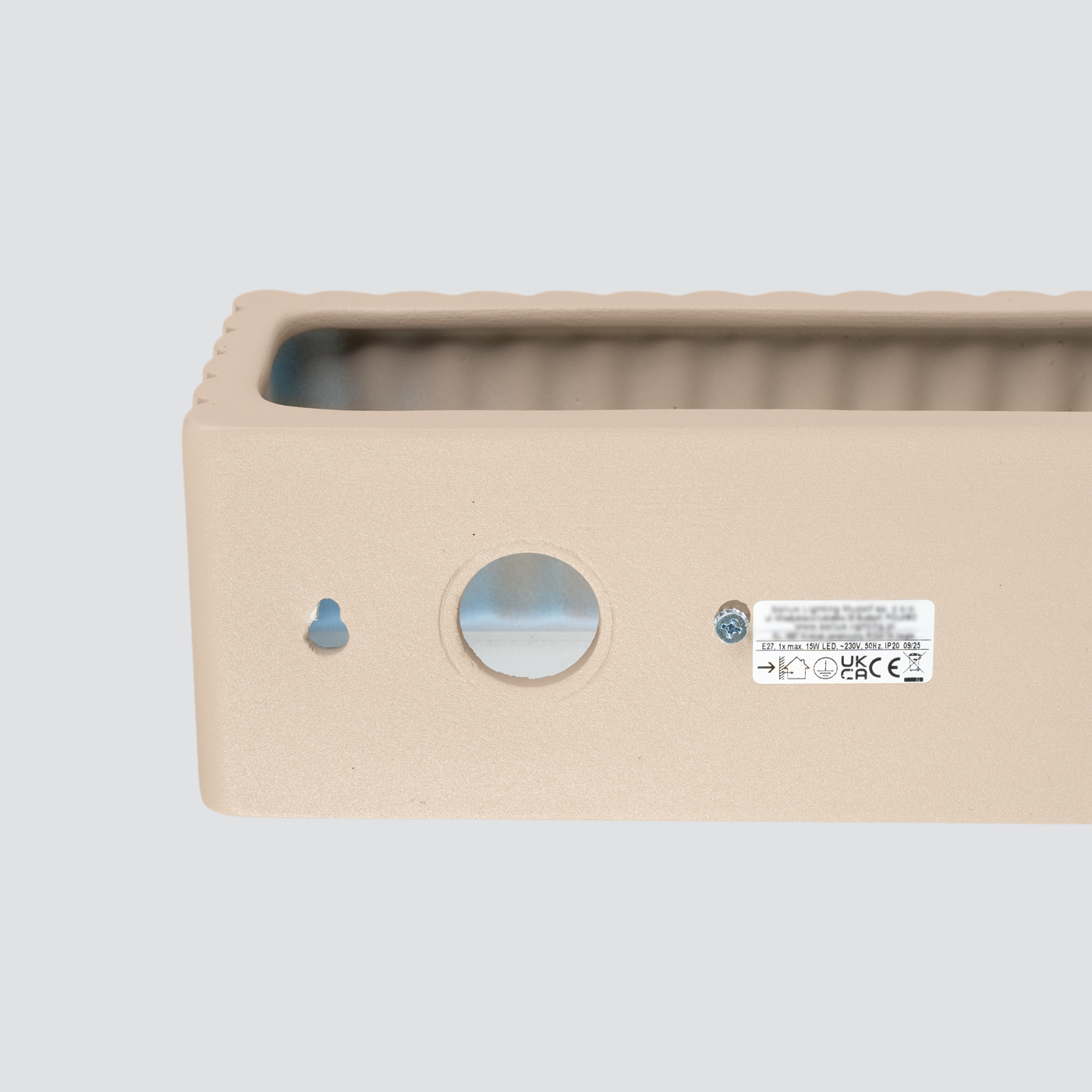 Kinkiet ceramiczny RIGATA taupe SL.1887 - Sollux Lighting - obrazek 8