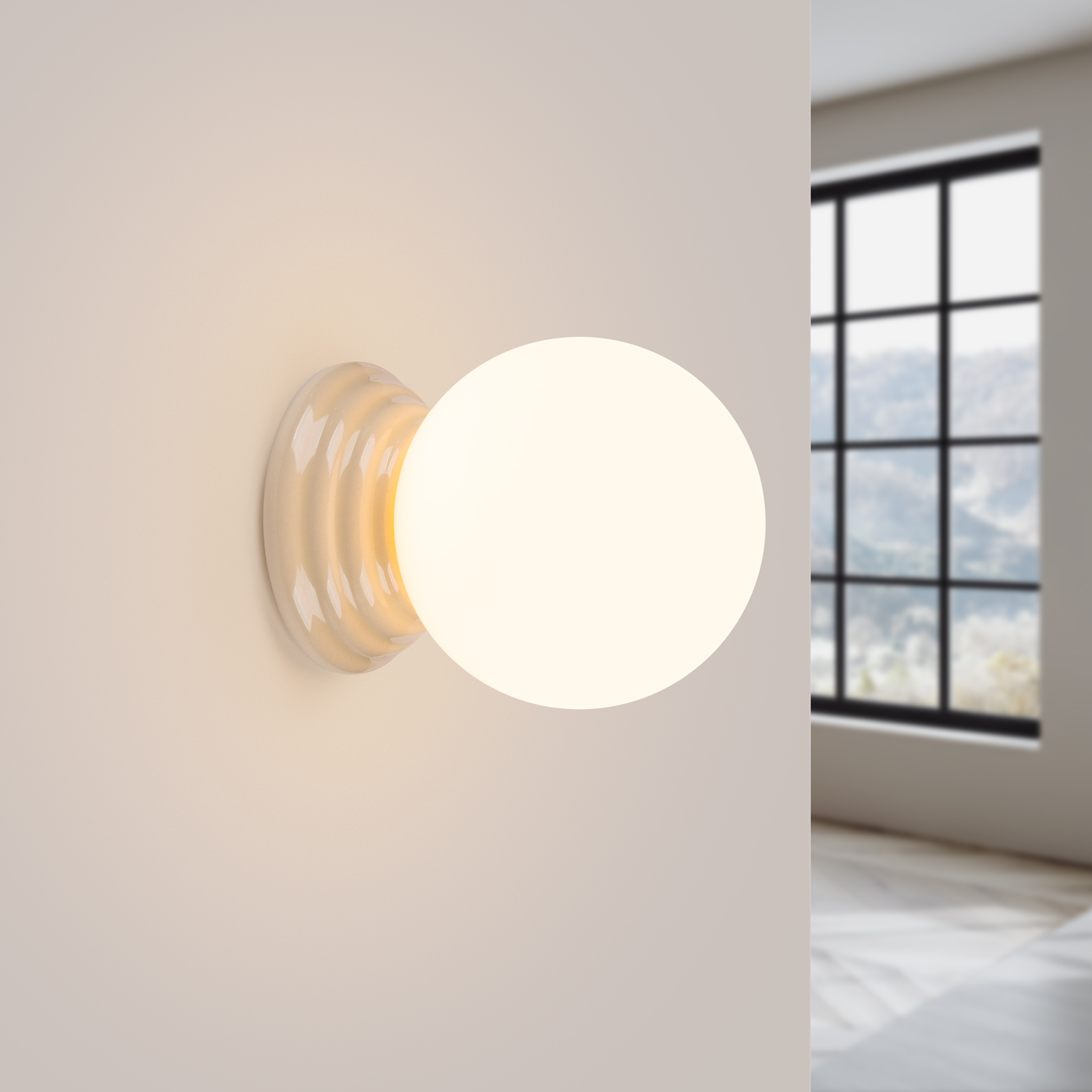 Kinkiet łazienkowy ZORI beżowy IP44 SL.1891 - Sollux Lighting - obrazek 4