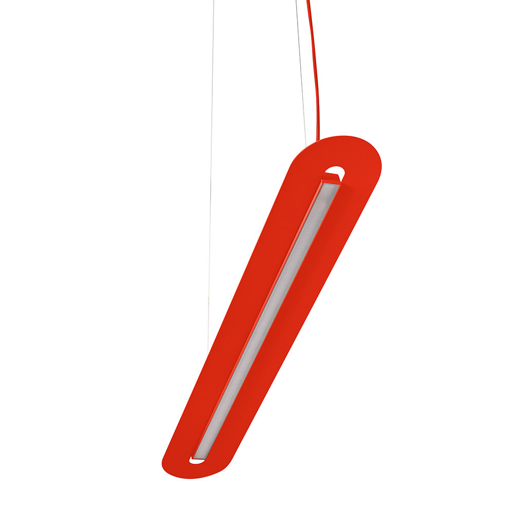 Lampa wisząca minimalistyczna SENKEI czerwona SNB61212P2 - Ummo Lighting - obrazek 9