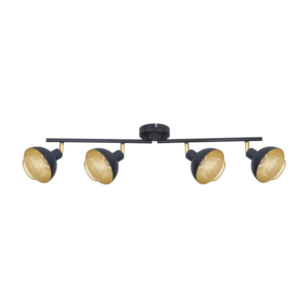 Lampa sufitowa Savio SPL-27357-4-BK-GD - Italux