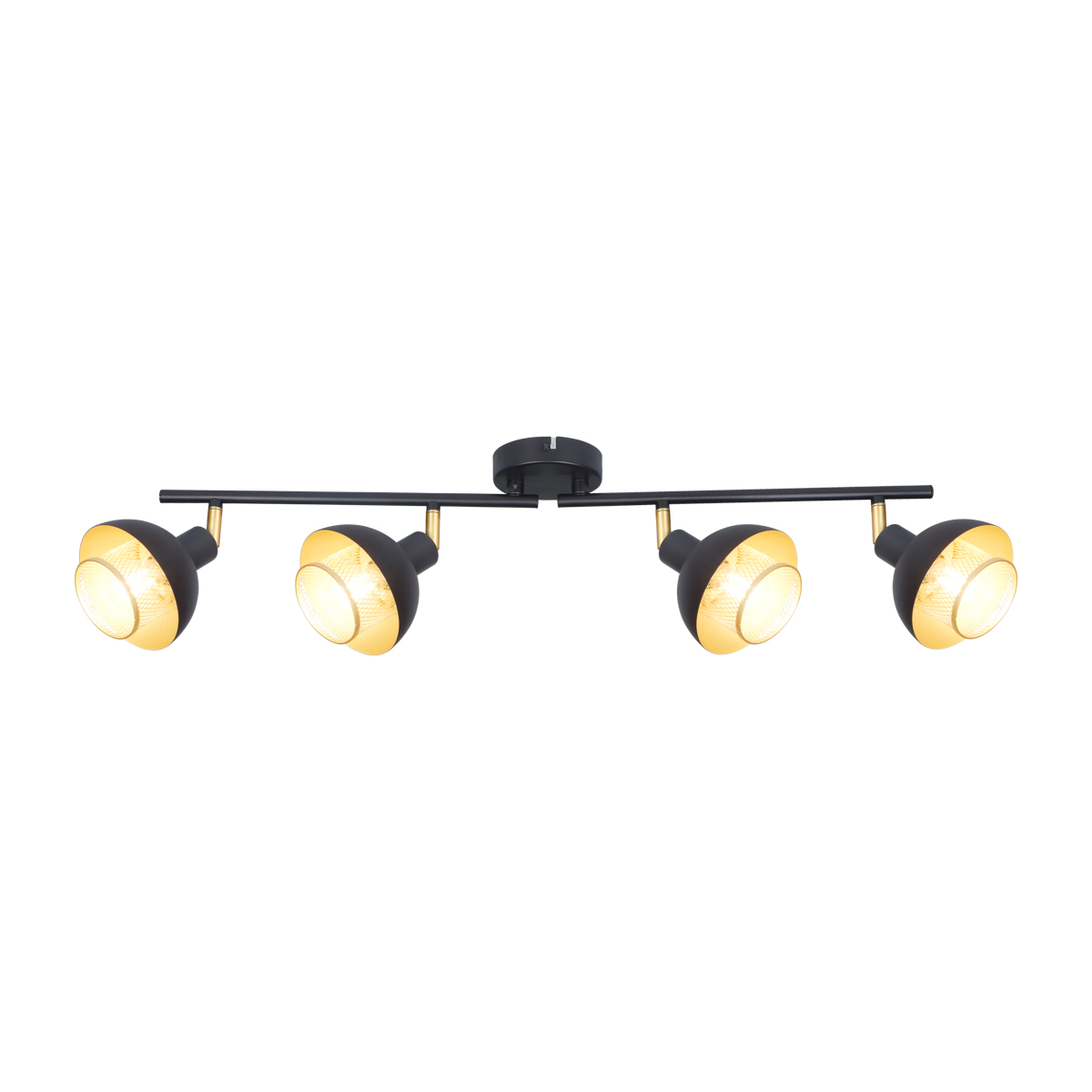 Lampa sufitowa Savio SPL-27357-4-BK-GD - Italux - obrazek 3