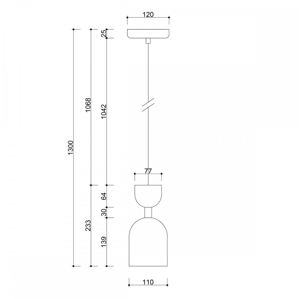 Lampa wisząca minimalistyczna SUPURU błękitna SUA129P0 - Ummo Lighting - obrazek 3