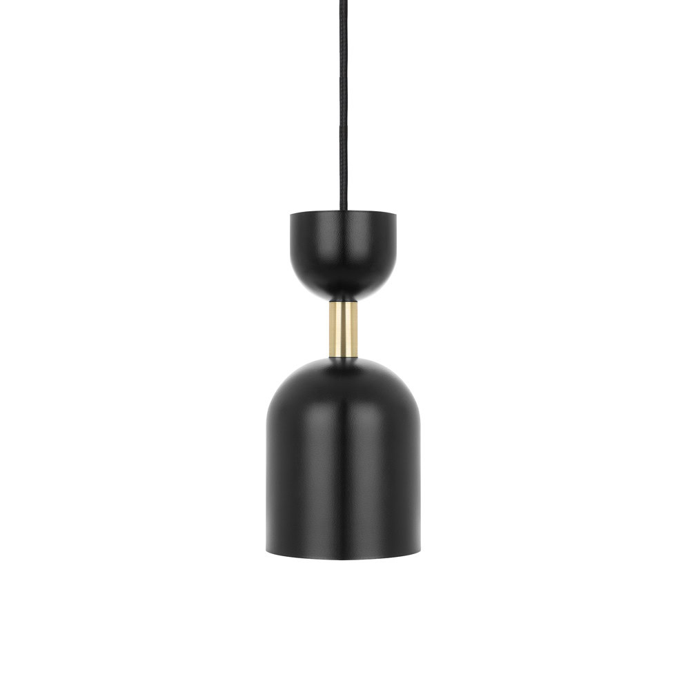 Lampa wisząca nad wyspę SUPURU czarna z dodatkiem złota SUA132P0 - Ummo Lighting