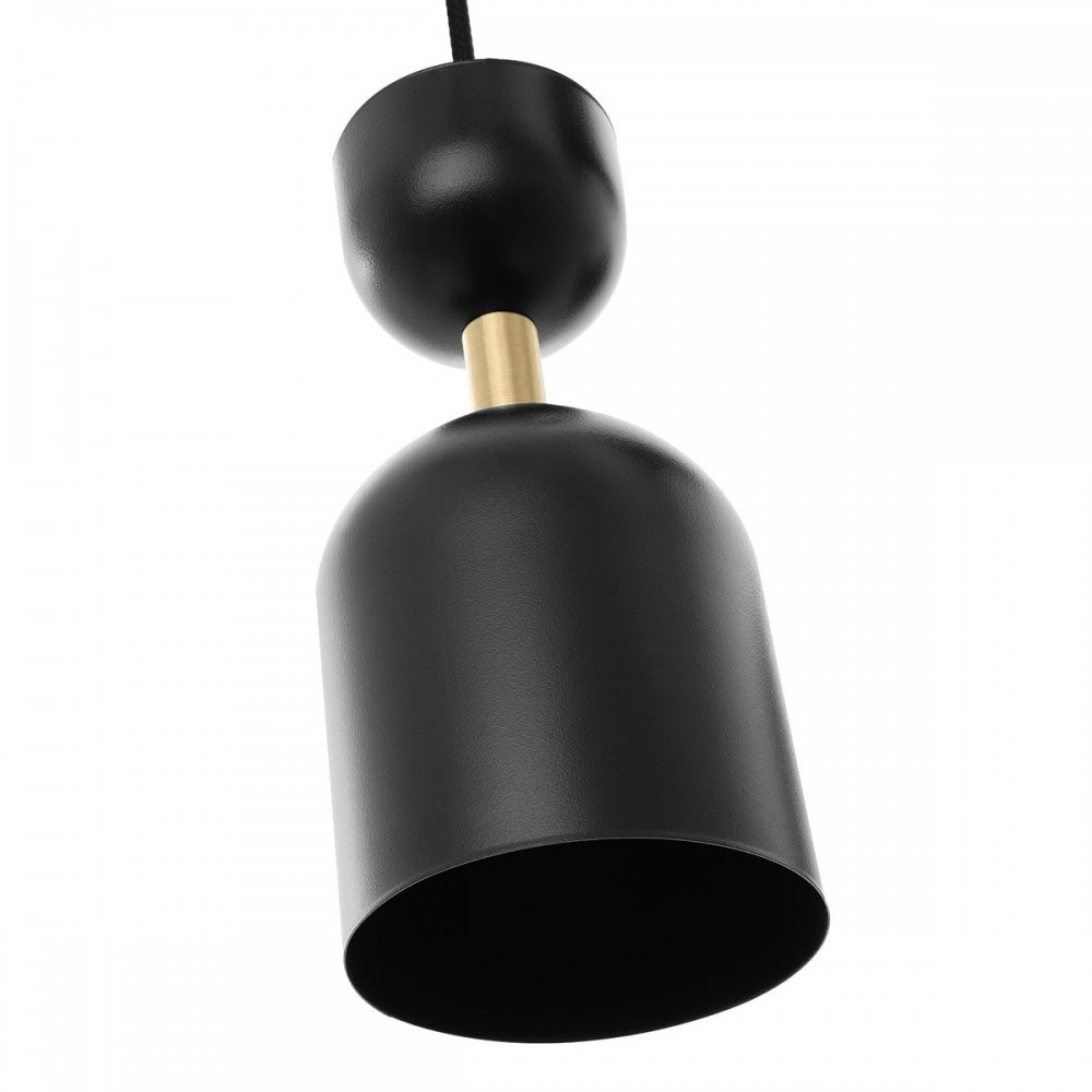 Lampa wisząca nad wyspę SUPURU czarna z dodatkiem złota SUA132P0 - Ummo Lighting - obrazek 4