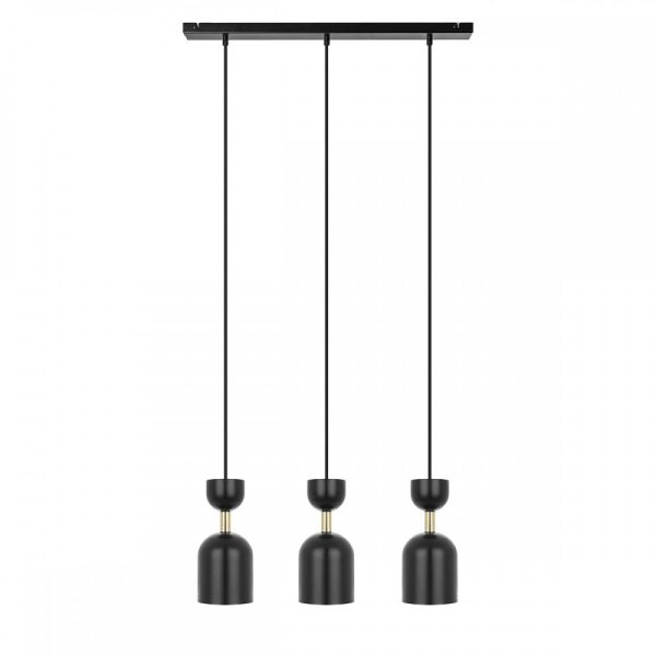 Lampa wisząca minimalistyczna SUPURU czarno-złota SUL332P0 - Ummo Lighting