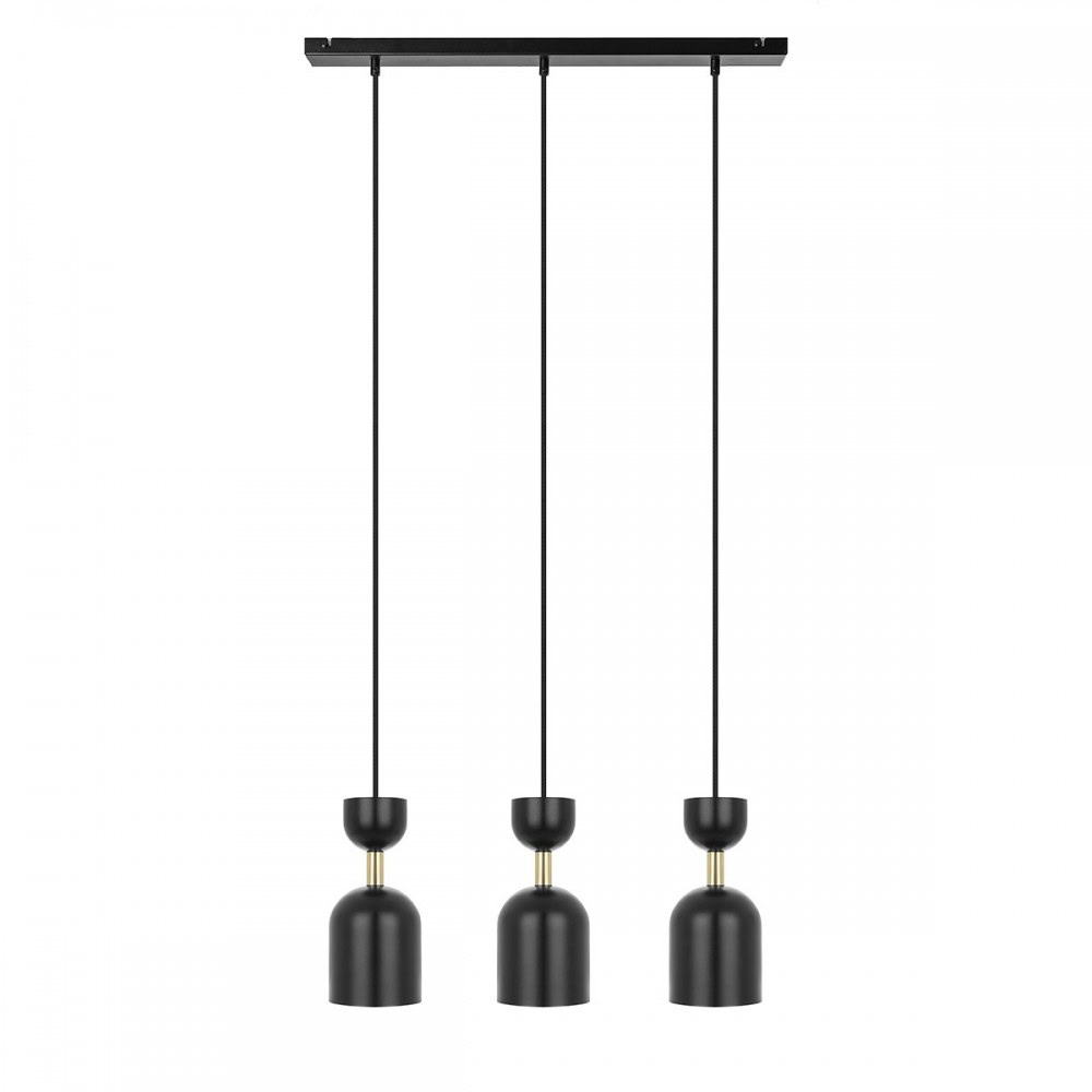 Lampa wisząca minimalistyczna SUPURU czarno-złota SUL332P0 - Ummo Lighting