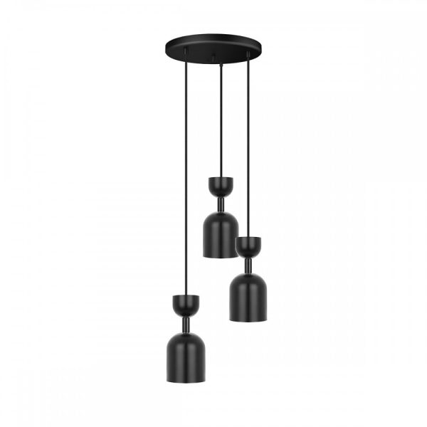 Lampa wisząca minimalistyczna SUPURU czarna SUP322P3 - Ummo Lighting
