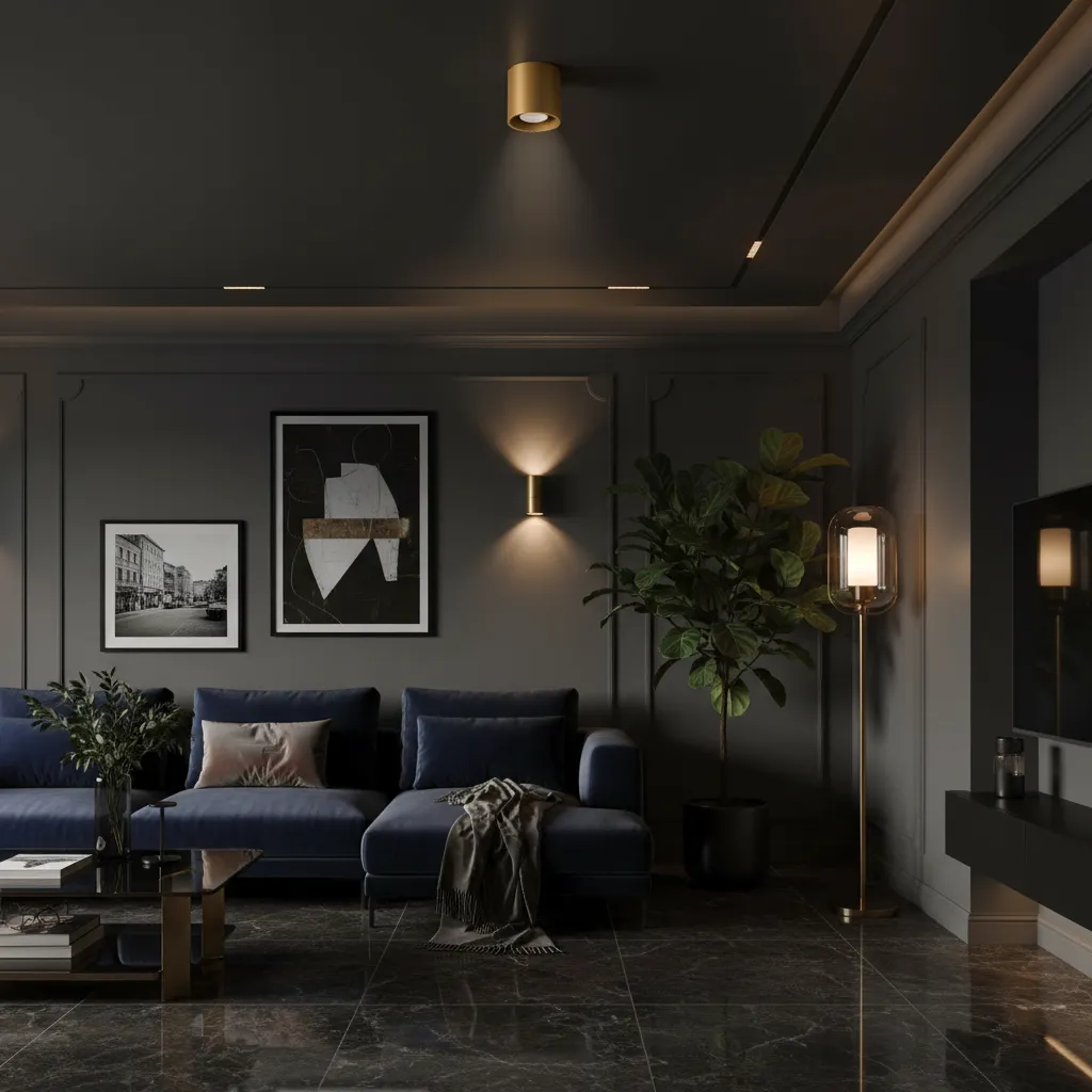 Plafon ORBIS 1 złoty SL.1180 - Sollux Lighting - obrazek 2