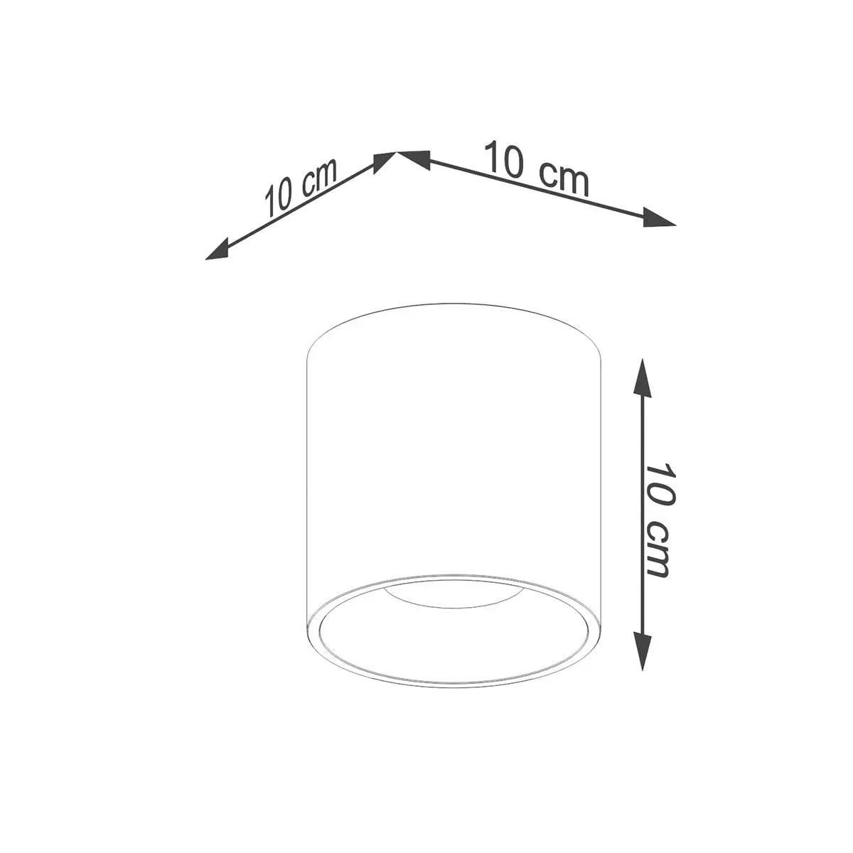 Plafon ORBIS 1 złoty SL.1180 - Sollux Lighting - obrazek 5