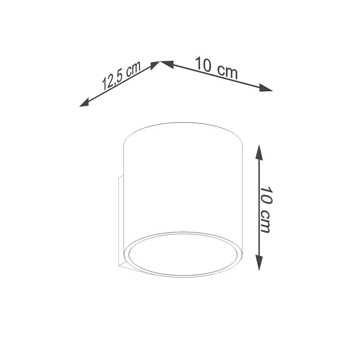 Kinkiet ORBIS 1 złoty SL.1181 - Sollux Lighting - obrazek 6