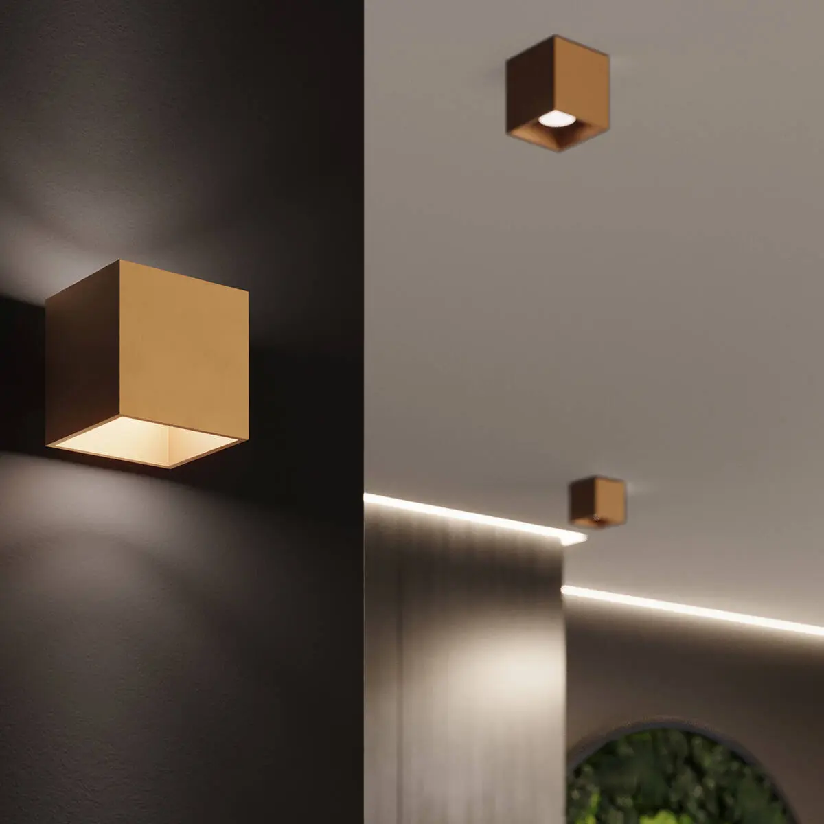 Kinkiet QUAD 1 złoty SL.1183 - Sollux Lighting - obrazek 5