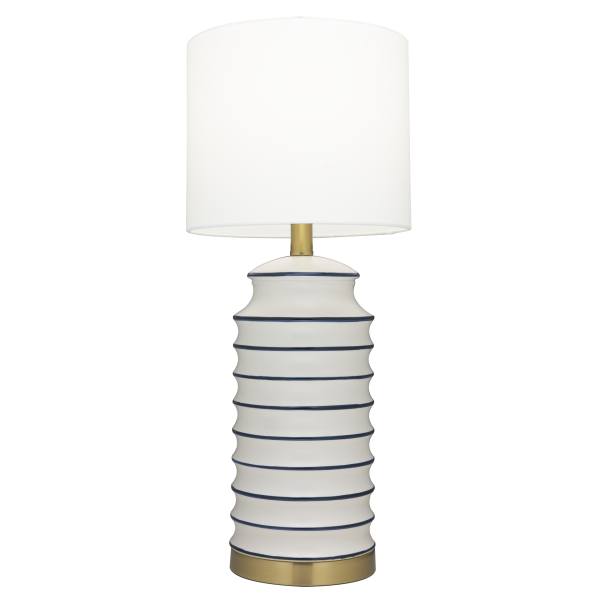 Lampa stołowa COASTAL T01026BR-WH - Cosmo Light