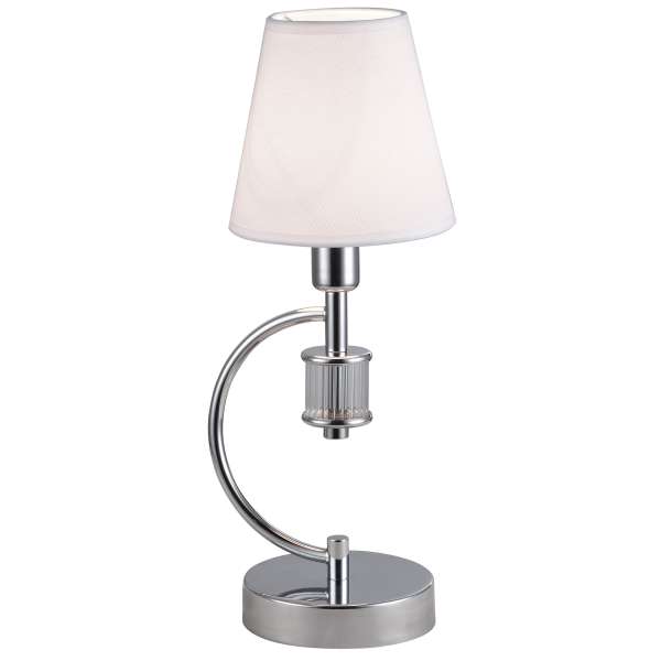 Lampa stołowa LIVERPOOL chrom T01193CH-WH - Cosmo Light