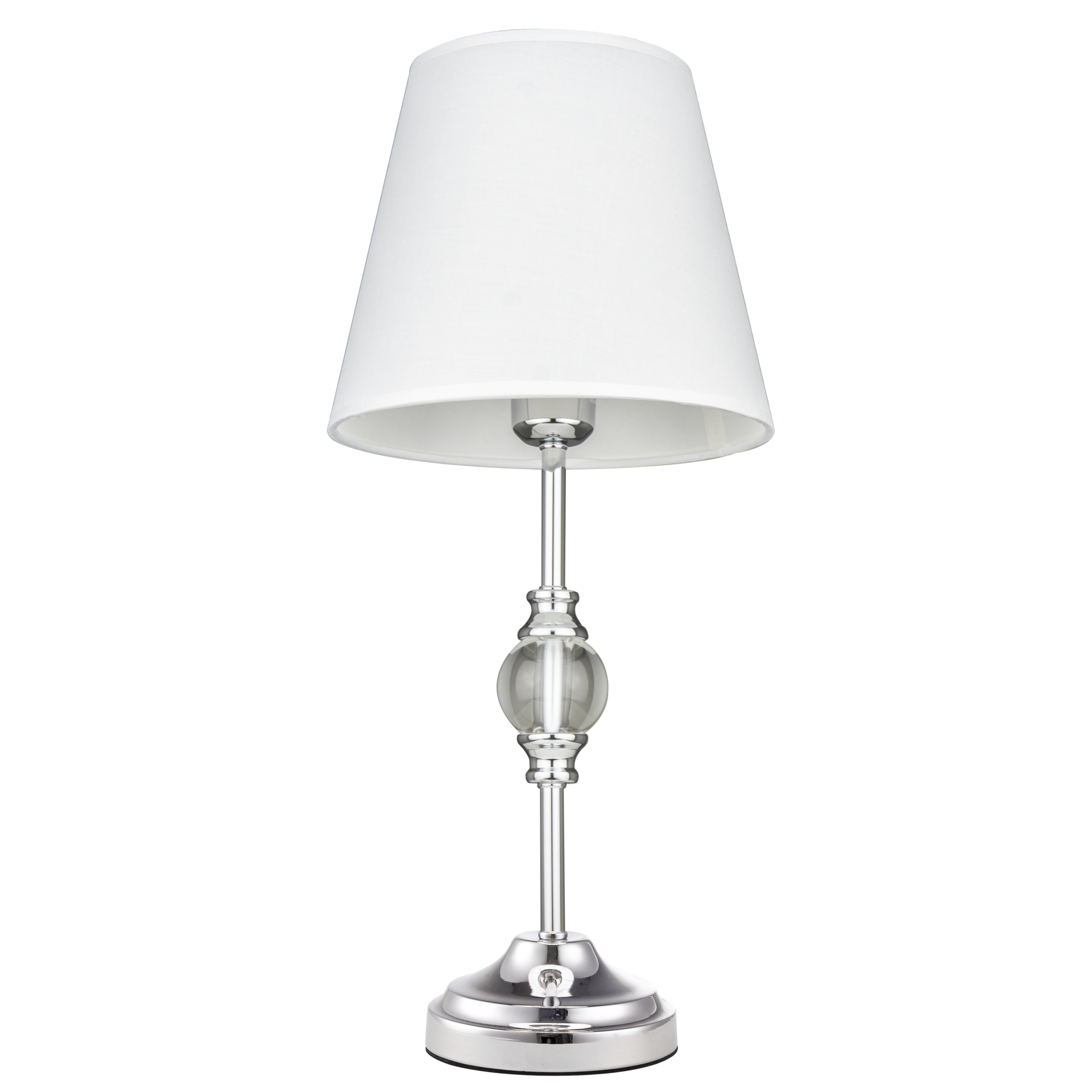 Lampa stołowa klasyczna biała MONACO T01230CH-WH - Cosmo Light