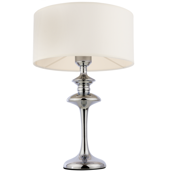Lampa stołowa biała E27 ABU DHABI - T01413CH-WH - Cosmo Light