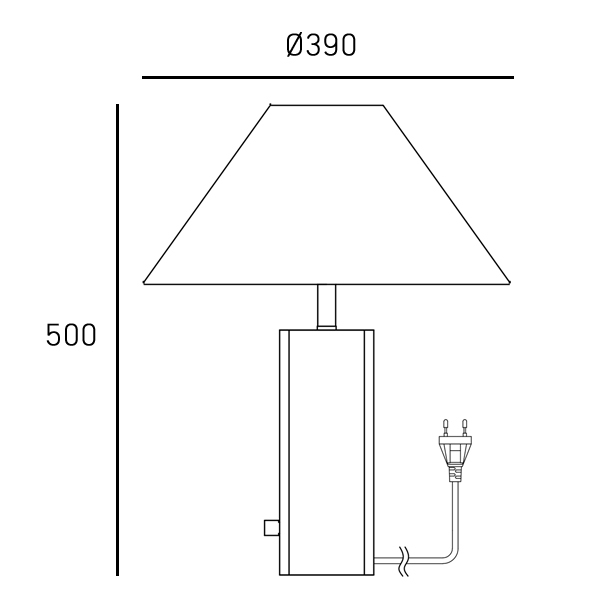 Lampa stołowa ORLEANS T01487BR-WH - Cosmo Light - obrazek 7