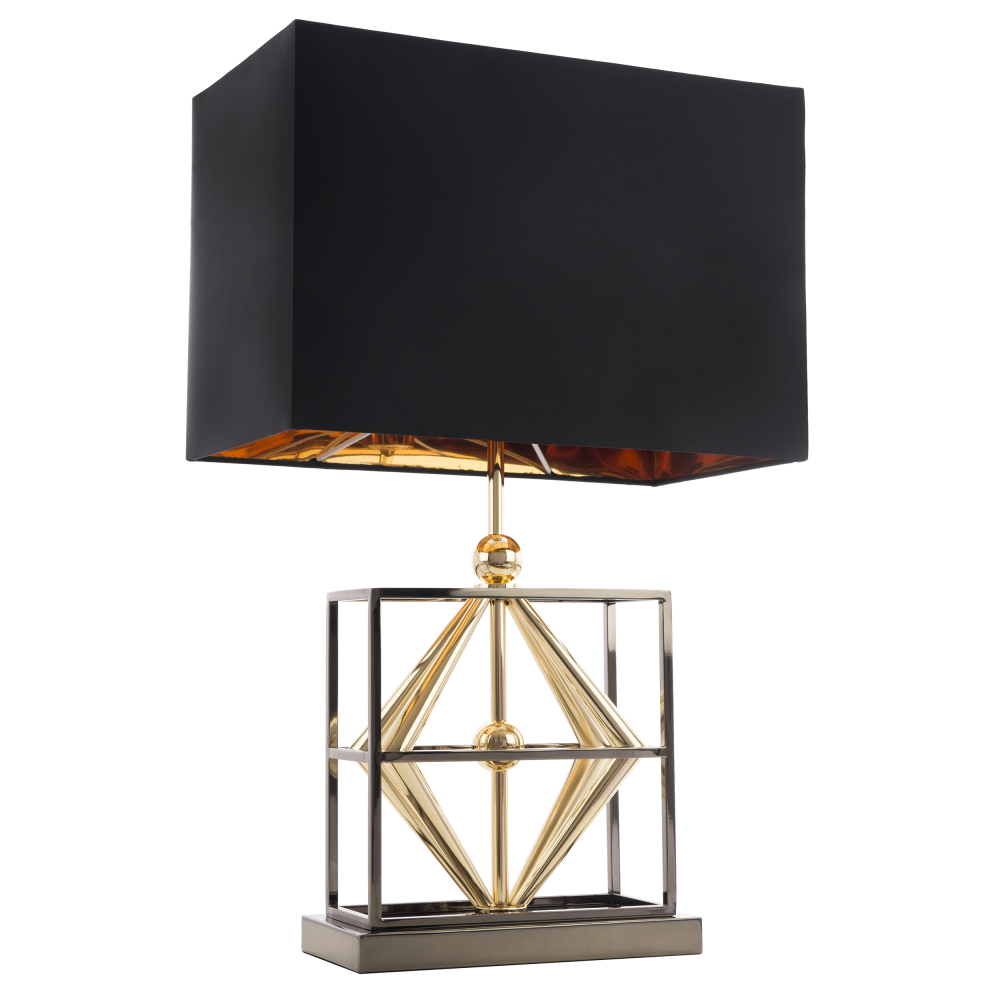 Lampa stołowa designerska czarna QUITO T01939BK AU – Cosmo Light