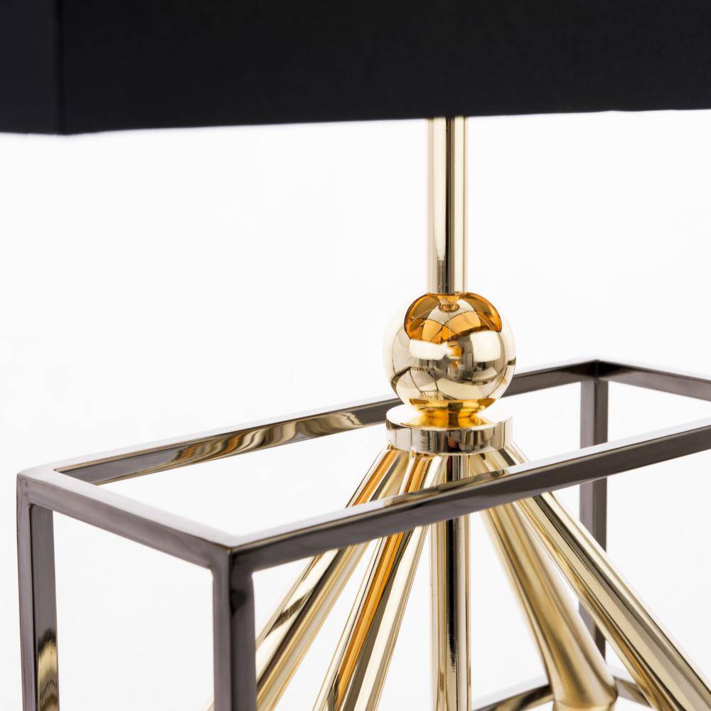 Lampa stołowa designerska czarna QUITO T01939BK AU – Cosmo Light - obrazek 2