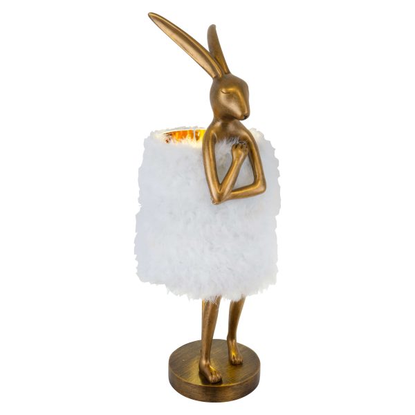 Lampa biurkowa Zajączek Flafi M Złoty TL0108-M – Yaskr