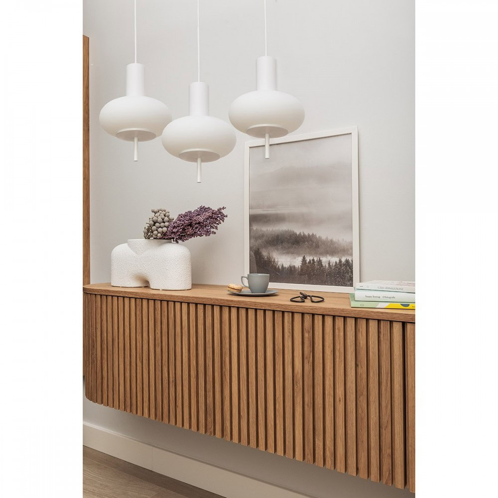 Lampa wisząca 3 klosze minimalistyczna TORNI biała TOL311P0 - Ummo Lighting - obrazek 2