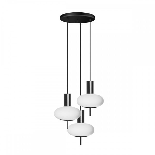 Lampa wisząca nowoczesna do kuchni TORNI czarna TOP322P3 - Ummo Lighting