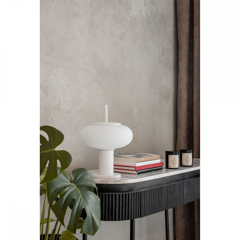 Lampa stołowa designerska TORNI biała TOS111P1 - Ummo Lighting - obrazek 2
