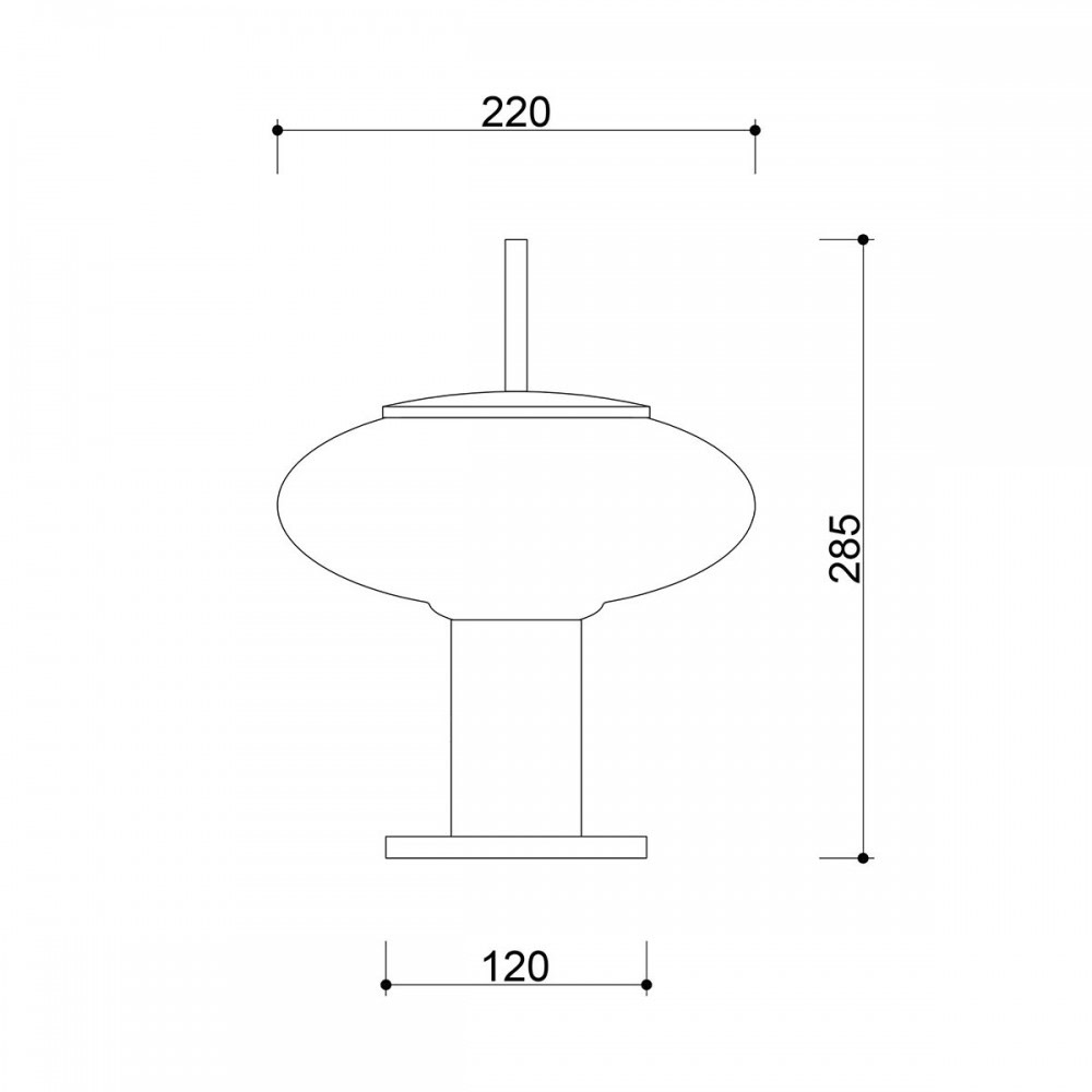 Lampa stołowa designerska TORNI biała TOS111P1 - Ummo Lighting - obrazek 5