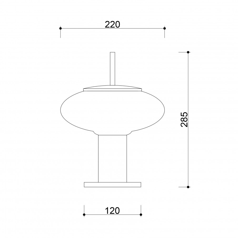 Lampa stołowa designerska TORNI czarna TOS122P1 - Ummo Lighting - obrazek 4