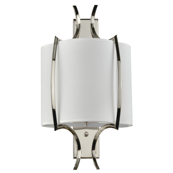 Kinkiet designerski FARO biały nikiel W01053NI-WH - Cosmo Light