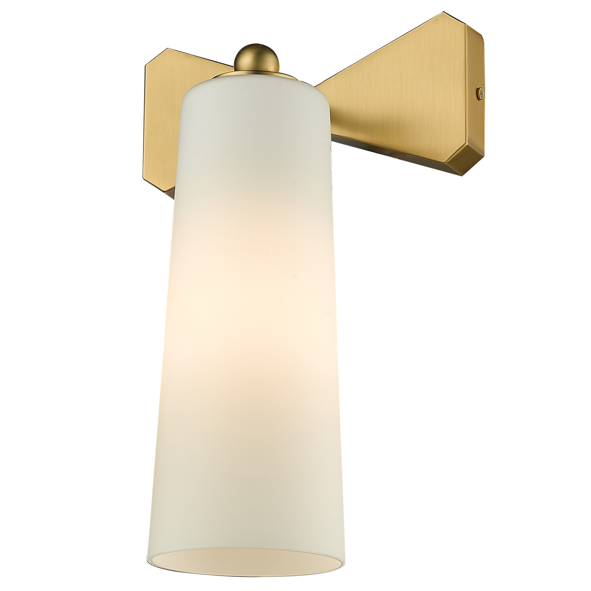 Kinkiet nowoczesny BOW mosiądz W01176BR - Cosmo Light - obrazek 4