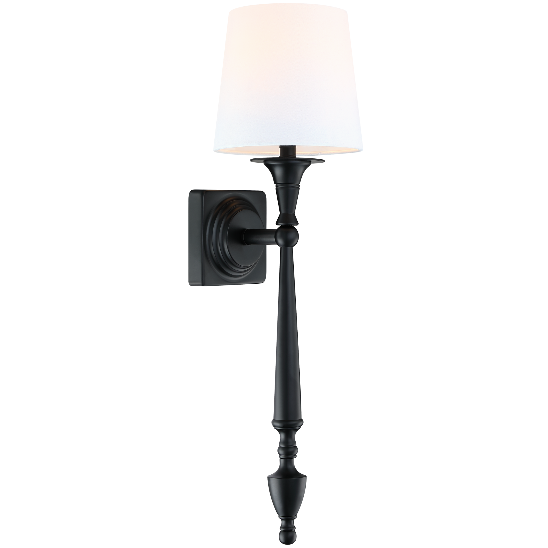 Kinkiet czarny AUSTIN W01296BK-WH - Cosmo Light