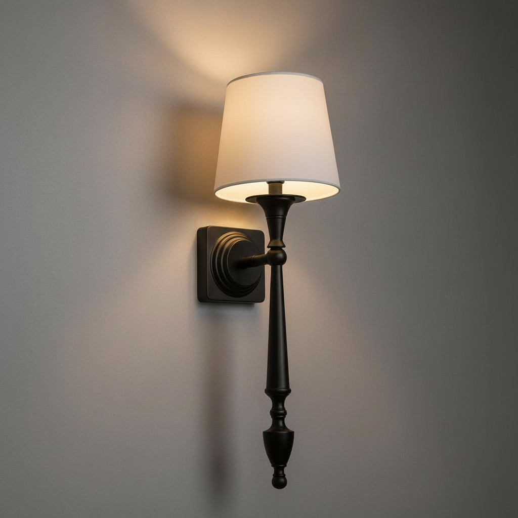 Kinkiet czarny AUSTIN W01296BK-WH - Cosmo Light - obrazek 2