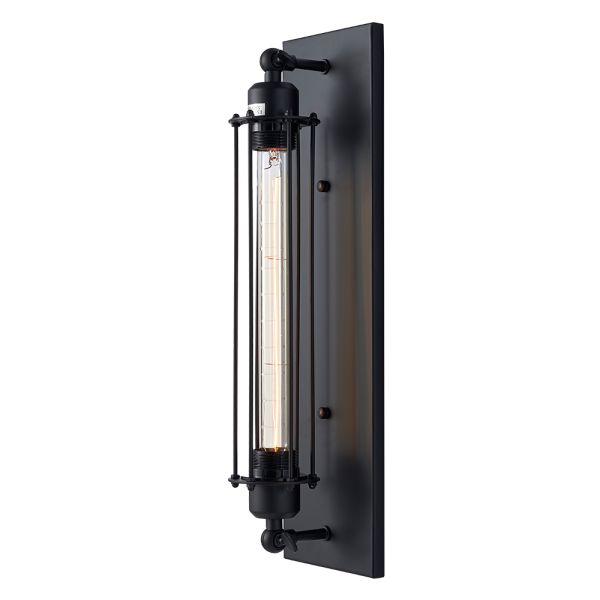 Kinkiet nowoczesny czarny E27 YORK - W01307BK - Cosmo Light