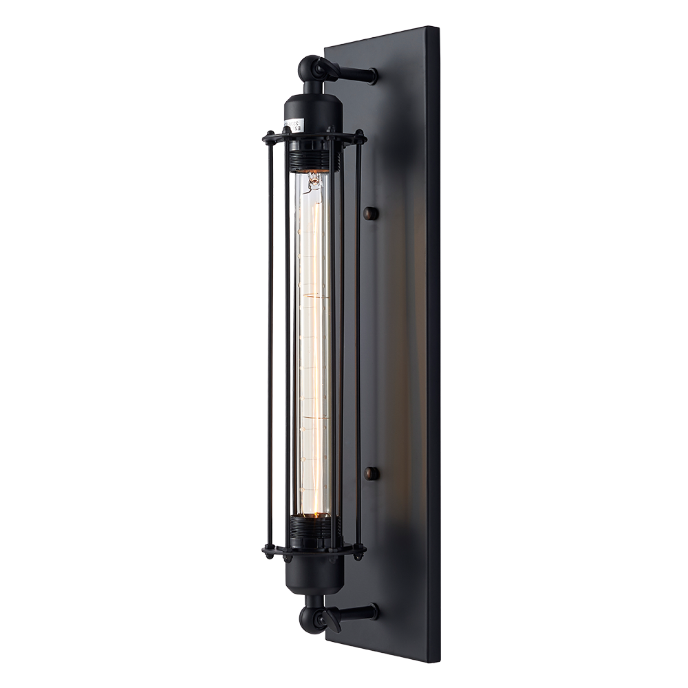 Kinkiet nowoczesny czarny E27 YORK - W01307BK - Cosmo Light