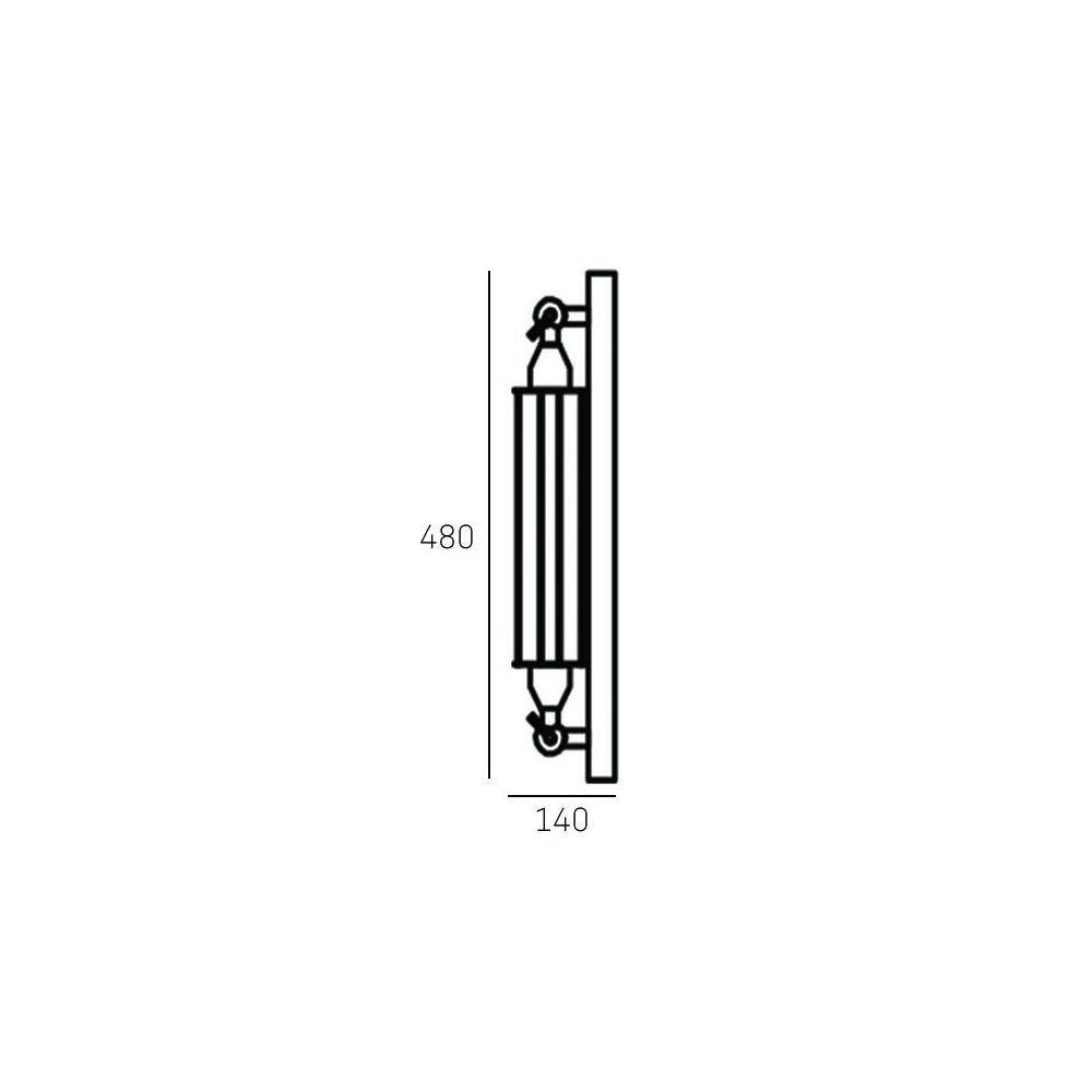 Kinkiet nowoczesny czarny E27 YORK - W01307BK - Cosmo Light - obrazek 6