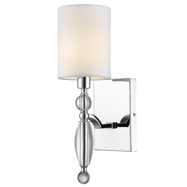 Kinkiet nowoczesny CANCUN chrom W01780CH-WH - Cosmo Light