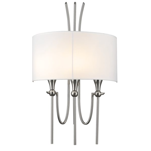 Kinkiet designerski LAS VEGAS biały nikiel W03711NI-WH - Cosmo Light