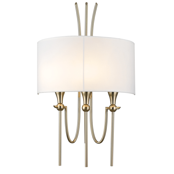 Kinkiet designerski LAS VEGAS złoty W03728AU-WH - Cosmo Light