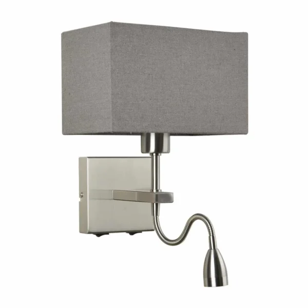 Kinkiet nowoczesny NORTE WL-1122-2-BL-SN-RC-GR - Italux