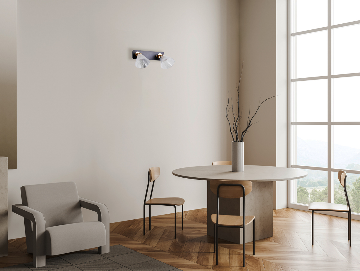Kinkiet Orella WL-34393-2-BK-HBR - Italux - obrazek 2